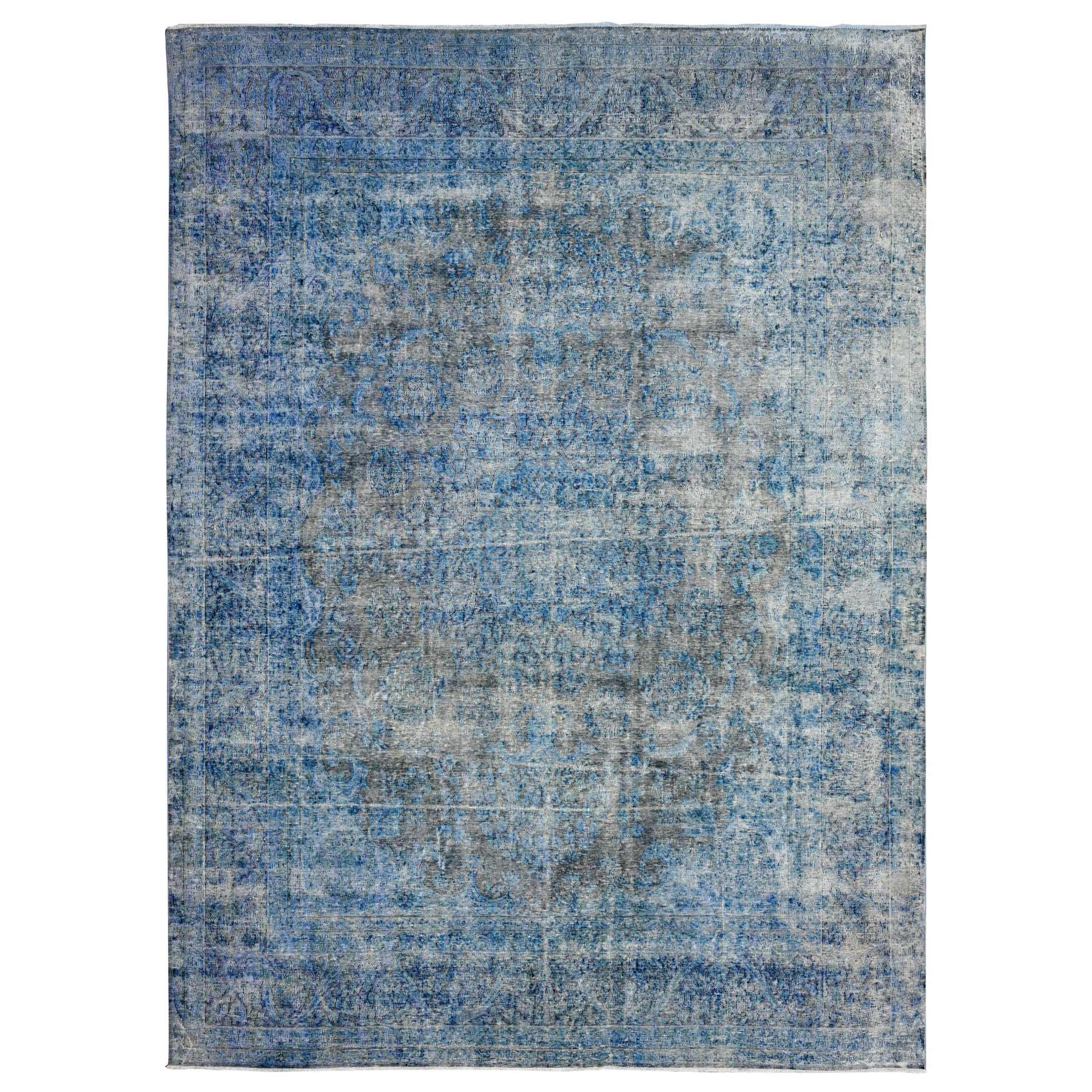 Transitional Wool Hand-Knotted Area Rug 9'7